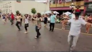 Dancing Zorbas in street [upl. by Noremmac]