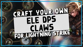 325  Craft your own Elemental DPS Claws for Lightning Strike WardenDeadeyeSlayer  PoE Crafting [upl. by Araz]