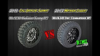 20x10 Cali Offroad Summit VS 20x12 Mayhem Cogent [upl. by Ryhpez]