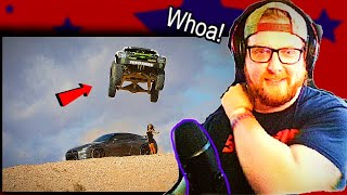 Offroader REACTS to FULL SEND Prerunners amp Baja Truck Jumps [upl. by Lizette]