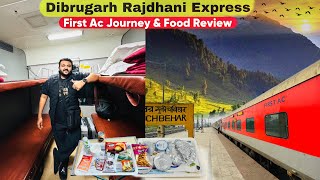 Dibrugarh Assam Rajdhani Express First AC journey  First Ac IRCTC food Review  Indian Railways [upl. by Ahsiema558]