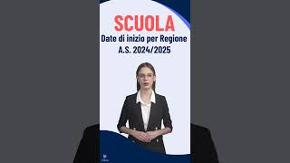 Scuola Date di inizio per Regione 2024 2025 perte neiperte lavoro scuola famiglie alunni [upl. by Drof152]