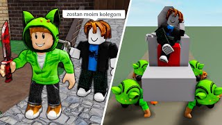 NOOB ZMUSZAŁ LUDZI DODANIA GO DO ZNAJOMYCH W ROBLOX 😭😭😭 [upl. by Nytsyrk]