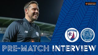 INTERVIEW  Danny Webb preAldershot Town h [upl. by Airdnola]