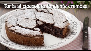 TORTA AL CIOCCOLATO FONDENTE CREMOSA ricetta facile  HO VOGLIA DI DOLCE [upl. by Suhpoelc376]