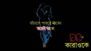 Porena Chokher Polok Version 1 Bangla Karaoke ᴴᴰ DS Karaoke [upl. by Ardnosac429]