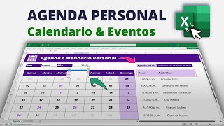 Crea esta Increíble AGENDA PERSONAL con CALENDARIO y EVENTOS en Excel [upl. by Aivila764]