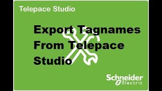 Telepace Studio  Export Multiple Tagnames [upl. by Maxi]