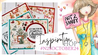 N2SOctober24 Hop amp Giveaway N2S October Box Of The Month Easy Layered Cards [upl. by Jessalin]