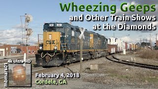 5h4k Wheezing Geeps and Other Train Shows at the Diamonds Cordele GA 02042018 ©mbmars01 [upl. by Gaudet348]