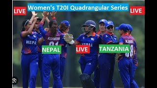 Nepal vs Tanzania Women  Match 1  Womens T20I Quadrangular Series in Hong Kong 2023 Live Score [upl. by Dranyar]