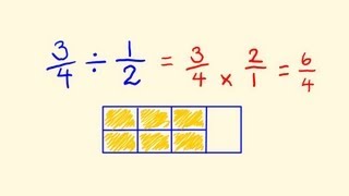 Fractions Division  fast math lesson [upl. by Nowed]