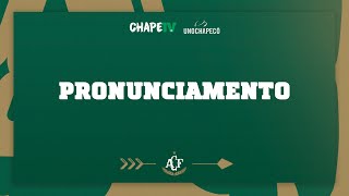 ELEIÇÕES DA CHAPECOENSE 2023  PRONUNCIAMENTO OFICIAL [upl. by Airan]