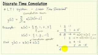 Discretetime convolution sum and example [upl. by Colis]