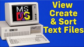 MSDOS Text Files Mastered in Minutes [upl. by Dallman865]