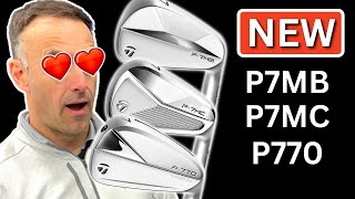 NEW TaylorMade P7MB P7MC amp P770 Irons [upl. by Aigil740]