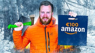 Ik Ging Overleven in de Sneeuw met €100 aan Spullen van Amazon [upl. by Rednav]