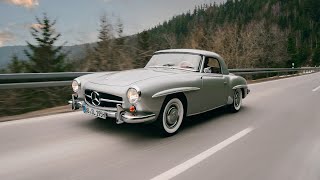 Mercedes Benz 190 SL Roadster with removable Hardtop I W 121 B II fully restored [upl. by Ellenet745]