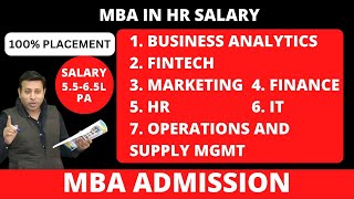 MBA IN HR SALARY [upl. by Oxford41]