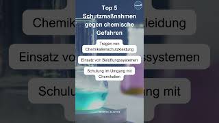 Top 5 Schutzmaßnahmen gegen chemische Gefahren 🧪 Sicherheit Chemikalien Arbeitsschutz [upl. by Eetsim]