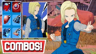 NEW BEST ANDROID 18 SKIN FORTNITE X DRAGON BALL  Fortnite [upl. by Tnerb]