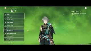 Japanese Alhaitham Genshin Voice lines JP and Combat Voice by Yuichiro Umehara English Sub [upl. by Nash876]