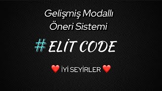 GELİŞMİŞ MODALLI ÖNERİ SİSTEMİ  BDFD  ELİT CODES [upl. by Dnamra]