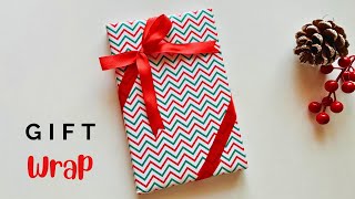 Diagonally Wrap a Ribbon around a Gift Box  Valentines Day Gift Wrap with Ribbon Easy giftwrap [upl. by Talya721]