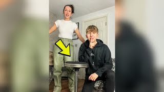 FAKE CHAIR PRANK 😨 shorts [upl. by Ahsaenat]