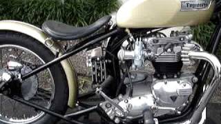 Triumph 650 Vintage Bobber  Nivel Moto Video 2 [upl. by Eradis]