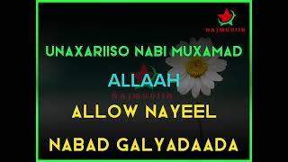 NABI AMAAN  Afsoomaali  Unaxariiso Nabi Muxamad  Allow Nayeel Nabadgalyadaada [upl. by Annala446]