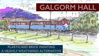 Building A OO Gauge Model Railway Plasticard Brick Painting  A Heavily Weathered Alternative [upl. by Senilec]