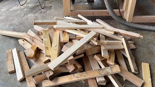 Creative Woodworking Making a Storage Cabinet from Leftover Wood and Pallets [upl. by Yanel432]