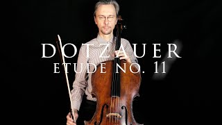 Dotzauer Etude no 11 from 113 Etudes for Cello in Fast and Slow tempo [upl. by Sihtam]