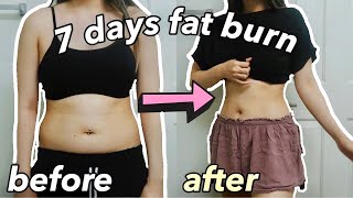 I Did Lilly Sabri’s 7 DAY FAT BURN WORKOUT CHALLENGE before and after results [upl. by Arnulfo]