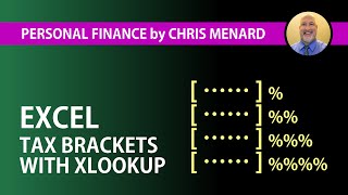 Tax Brackets Explained using Excels awesome XLOOKUP function [upl. by Eemak233]