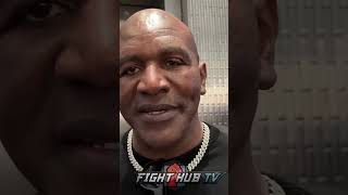 Evander Holyfield REACTS To Mike Tyson vs Jake Paul Fight [upl. by Leval]