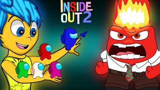 어몽어스 VS Inside Out 2  AMONG US ANIMATION [upl. by Doownel364]