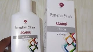 Scabir Lotion Uses  Head Lice Scabies Permethrin All Details [upl. by Aicnelev177]