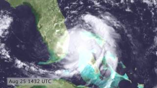 Hurricane Katrina Satellite Timelapse 20050824  20050830 720p [upl. by Goldman257]