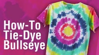 Howto Tie Dye a Shirt Bullseye Technique [upl. by O'Dell]