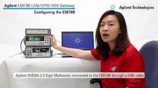 Control GPIB USB and RS232 instruments easily  E5810B LANGPIBUSB Gateway [upl. by Jacquet]