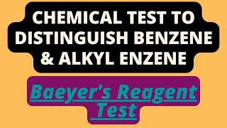 Chemical Test to distinguish benzene and toluene alkylbenzene Hydrocarbons 2nd year PTB amp NBF [upl. by Ennaisoj]