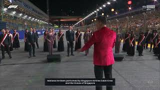 THE NATIONAL ANTHEM OF SINGAPORE  FORMULA 1 2024 SINGAPORE GRAND PRIX [upl. by Titos]