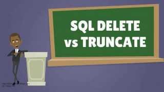 SQL DELETE vs TRUNCATE [upl. by Idroj]