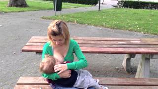 Breastfeeding at the park [upl. by Ainnos]