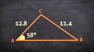 Ambiguous case law of sines two triangles SSA [upl. by Etti]