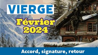 Vierge Février 2024  Accord signature retour [upl. by Ahsinac]