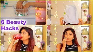 6 Smart And Helpful BEAUTY HACKS Every Girl MUST Know  Rinkal Soni [upl. by Nywles]