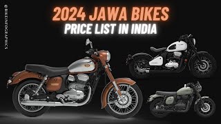 2024 Jawa Bikes Price List in India [upl. by Letsirk]